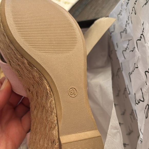 Lulus Pink and Tan Espadrille Wedges - Picture 6 of 6